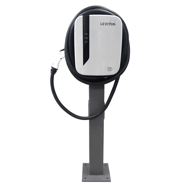 Leviton ELECTRIC VEHICLE CHARGING KIT 30A EV CHARGING STA AND PEDESTAL